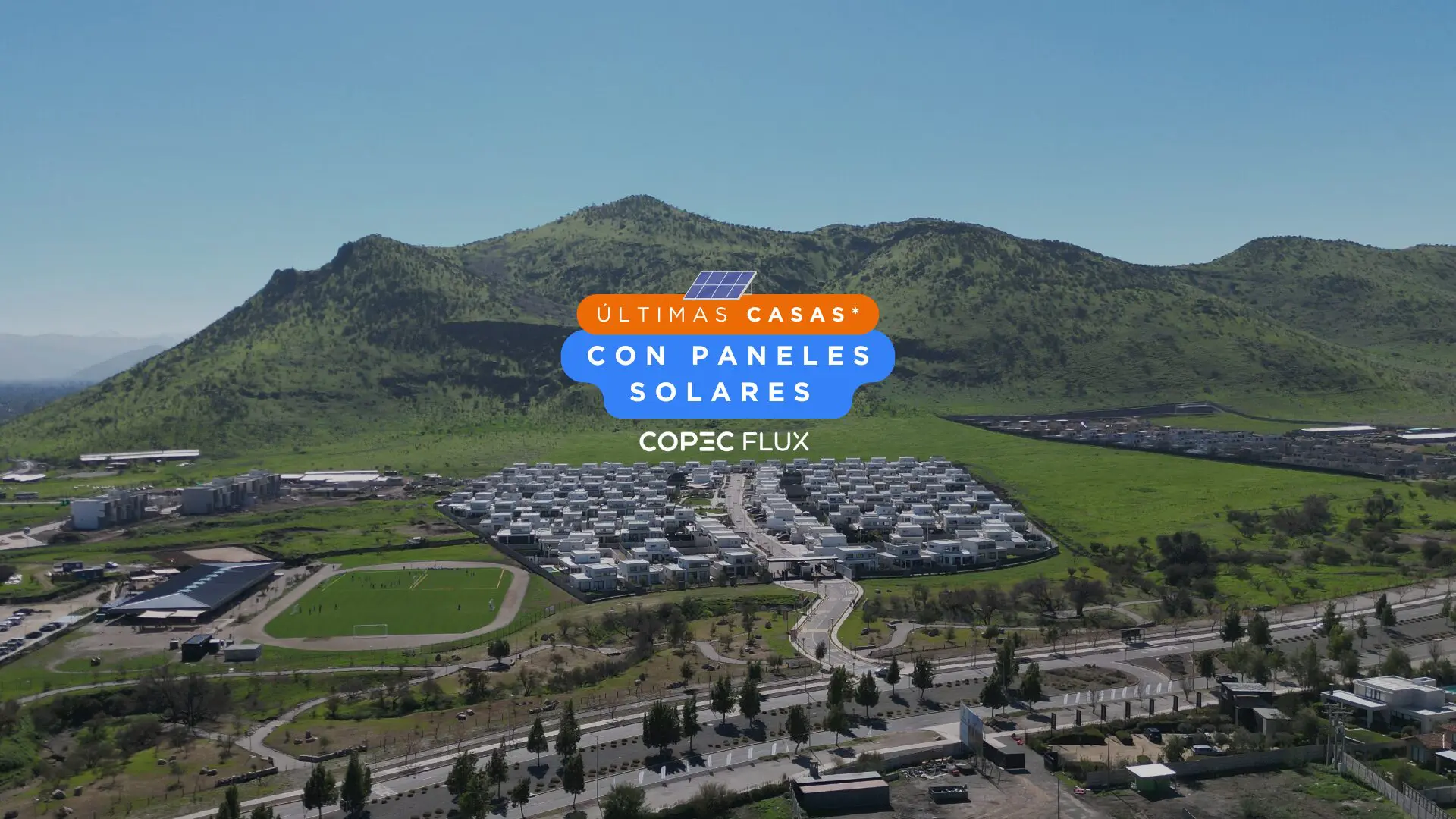 Casas en la Ñipa con paneles solares, en condiminio, chicureo