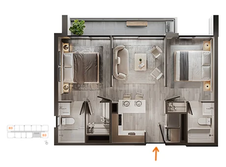 depto 2 dorms ñuñoa cerca de metro