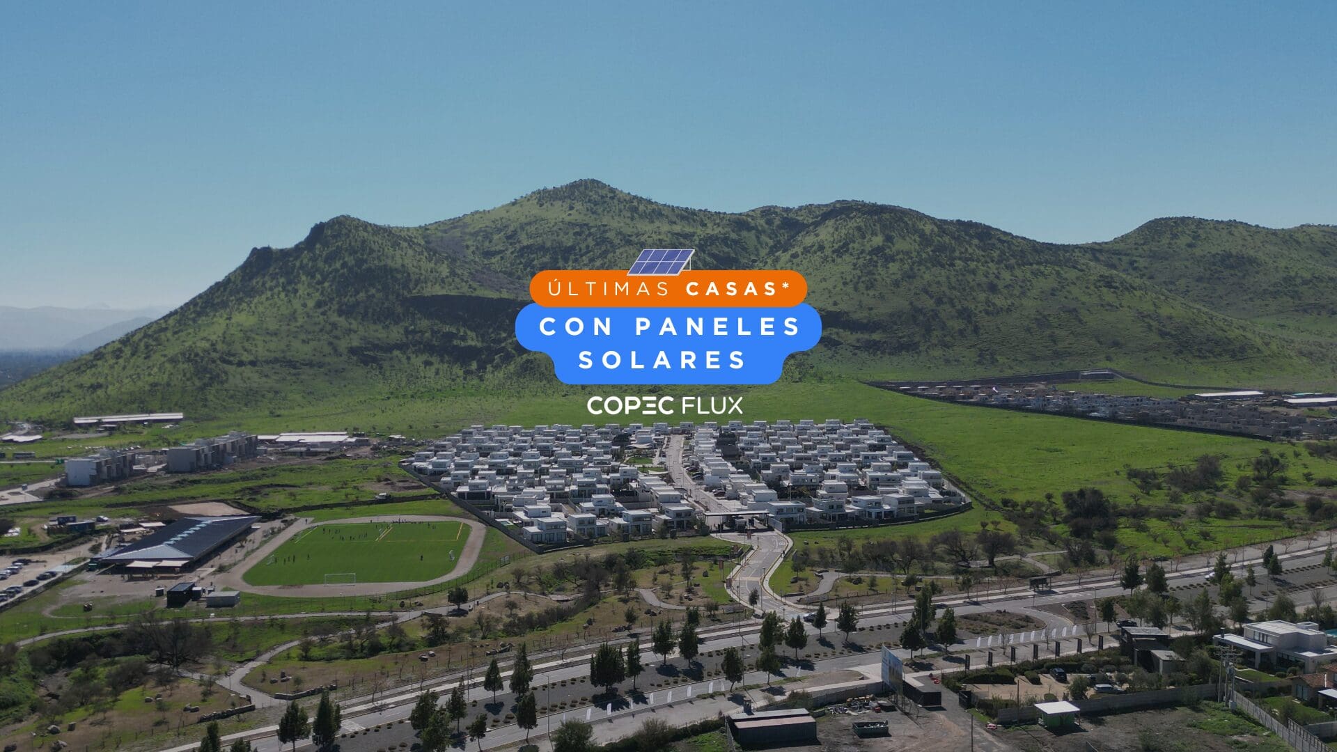 Casas en la Ñipa con paneles solares, en condiminio, chicureo