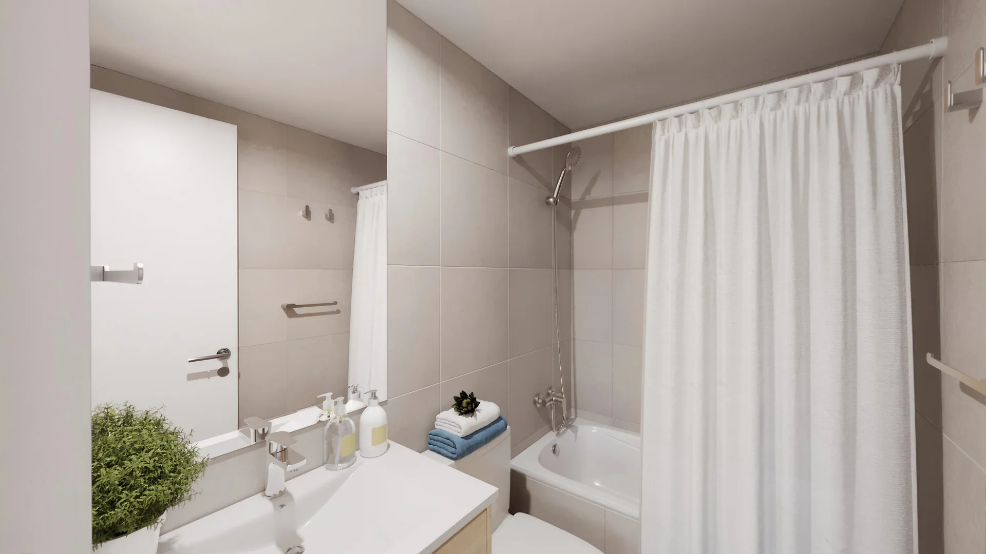 baño depto santiago