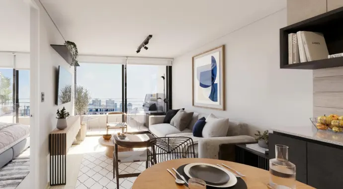 living 1 dormitorio depto santiago centro